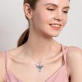 wholesale 925 Sterling Silver Turquoise Bull Skull Pendant Necklace-0-1