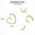 wholesale 14K Gold Heart Pendant Diamond Necklace for Women-0-2