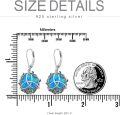 wholesale 925 Sterling Silver Celtic Knot & Roses Dangle Earrings for Women-0-14