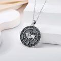 wholesale 925 Sterling Silver Taurus Zodiac Pendant Necklace Lab Created Moissanite Star Platinum Plated-0-1