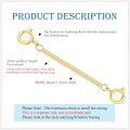 wholesale 14k Yellow Gold Snake Chain Extender with Double Spring Clasp 1/2/3/4/5 Lengths-0-1