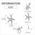 wholesale 925 Sterling Silver CZ Starfish Pendant Necklace - Ocean Beach s for Women-0-3
