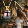 TOUPOP 14k Yellow Gold Natural Pearl Necklace For Women-0-3