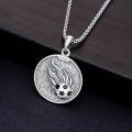 wholesale 925 Sterling Silver Soccer Pendant Necklace with Motivational Quote Never Give Up - Sport Lover's  for Him-0-2