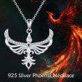 wholesale 925 Sterling Silver Angel Wings Pendant Necklace with Cubic Zirconia Stones for Women's Fashion-0-1