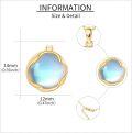 wholesale 14K Gold Moonstone Starburst Pendant Necklace for Women Mother's Day Gift-0-3