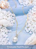 TOUPOP 14K Gold Freshwater Cultured Pearl Necklace-0-4