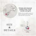 wholesale 925 Sterling Silver Baseball Heart Dangle Earrings Sports Gift for Her-0-3