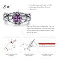 wholesale 925 Sterling Silver Ring With Purple Gemstone And Skull Design-0-5