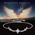 wholesale 925 Sterling Silver Star Moonstone Charm Anklets Wholesale with Wings and Chain for Women Girls Beach  7 Adjustable Size-0-1