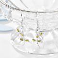 wholesale 925 Sterling Silver Yellow Citrine Dragonfly Drop Earrings-0-1