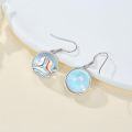 wholesale 925 Sterling Silver Moonstone Teardrop Filigree Dangle Earrings for Women-0-3