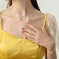 wholesale 925 Sterling Silver Citrine Sunflower Heart Pendant Necklace - Love Gift for Women-0-1