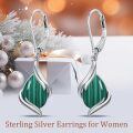 TOUPOP Sterling Silver Gemstone Teardrop Dangle Earrings Women Gifts-0-3