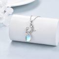 wholesale 925 Sterling Silver Angel Pendant With Moonstone Drop-0-2