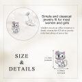 wholesale 925 Sterling Silver Cat Bowknot Heart Stud Earrings  for Girls and Women-0-4