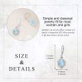 wholesale 925 Sterling Silver Elegant Purple Teardrop Earrings Wholesale With Crystal Accents-0-27