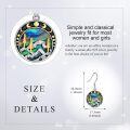 wholesale 925 Sterling Silver Abalone Shell Mountain Landscape Dangle Earrings for Nature Enthusiasts-0-2