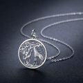 wholesale 925 Sterling Silver Giraffe & Tree of Life Pendant Necklace for Women-0-3