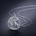 wholesale 925 Sterling Silver Lovers Giraffe Couple Pendant Necklace Wholesale Gift-0-3
