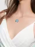 TOUPOP Sterling Silver Tanzanite Tree Of Life Birthstone Necklace-0-1