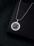 wholesale 925 Sterling Silver St Michael's Archangel Protect Us Medal Pendant Necklace s for Men & Women-0-3