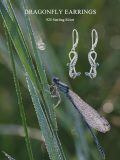 TOUPOP Silver Crystal Animal Earrings (Dragonfly)-0-2