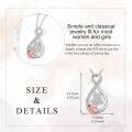 wholesale 925 Sterling Silver Infinity Rose Butterfly Pendant Necklace - Mother's Day Gift for Mom-0-3