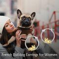 wholesale 925 Sterling Silver French Bulldog Hoop Earrings Wholesale Sleepy Dog Charm Jewelry-0-14