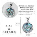 wholesale 925 Sterling Silver Abalone Shell Lotus Flower Chakra Yoga Pendant Necklace-0-4