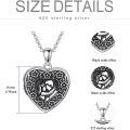 wholesale 925 Sterling Silver Photo Frame Heart Pendant with Flowers and Love Design for Women Girls -0-4