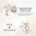 wholesale 925 Sterling Silver Heart-Shaped Moonstone Fox Stud Earrings for Women-0-4