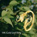wholesale 14K Gold Spoon Ring Adjustable Open Band for Daily Wear, Parties & Office, Elegant Gift for All Occasions-0-2