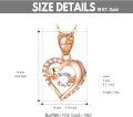 wholesale 18K Gold Rose Quartz Double Love Heart Pendant Necklace for Women-0-1