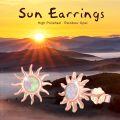 wholesale 925 Sterling Silver Opal Sun Stud Earrings for Women and Teen Girls-0-2
