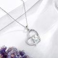 wholesale 925 Sterling Silver Penguin in Heart Pendant Necklace for Women Girls Gifts Love Forever Jewelry-0-2