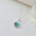 wholesale TOUPOP December Birthstone Necklace 925 Sterling Silver Infinity Pendant Necklaces Turquoise Jewelry For Women Anniversary Birthday Gifts For Her For Wife Girlfriend Mom Sister -0-3