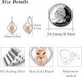 wholesale 925 Sterling Silver Fox Head Heart Shape Hoop Earrings - Cute  for Women-0-2