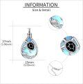 wholesale 925 Sterling Silver Sea Turtle Teardrop Urn Necklace for Ashes Memorial Jewelry Keepsake Gift-0-2