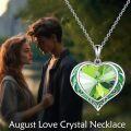 wholesale Sterling Silver Austrian Crystals Love Heart Pendant Necklace for Women-0-29