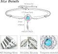 wholesale 925 Sterling Silver Turquoise Feather Dreamcatcher Adjustable Bracelet 8-13cm -0-4