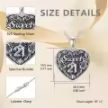 TOUPOP 18K Gold Plated Zircon Locket Necklace 21st Birthday Gift For Her-0-3