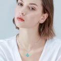 wholesale 925 Sterling Silver Black Onyx Vine Leaf Pendant Necklace For Women-0-7