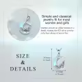 wholesale 925 Sterling Silver 925 Wolf Howling at the Moon Pendant Necklaces Wholesale with Blue Opal Stone for Women-0-5