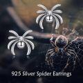 wholesale 925 Sterling Silver Spider Stud Earrings - Halloween Accessories for Women-0-1