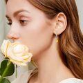 wholesale 925 Sterling Silver Infinity Sunflower Dangle Drop Earrings for Women Girls Graduation Gifts-0-3