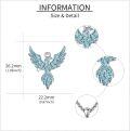 wholesale 925 Sterling Silver Turquoise Phoenix Bird Pendant Necklace  for Women and Men-0-4