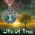 wholesale 925 Sterling Silver Abalone Shell Tree of Life Pendant Necklaces Wholesale - Irish s for Women-0-28
