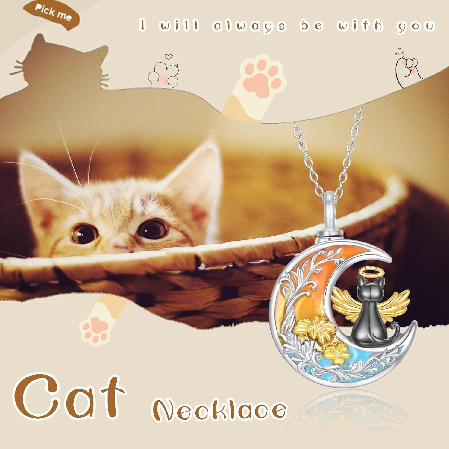 Sterling Silver Stone Pet Ashes Necklace for Women Men Dog Cat Cremation Jewelry-0-2