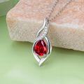 wholesale Birthstone Necklace For Women Infinity Necklaces 925 Sterling Silver Teardrop Love Birthday Jewelry Christmas Gifts For Women Mom Wife Girlfriend -0-3